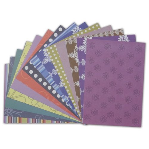 Assorted A5 Paper Pack - Floral Purple (Set of 32 sheets)