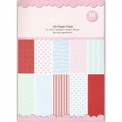 Assorted A5 Paper Pack - Love Blooms (Set of 30 sheets)