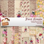 BobNBetty Scrapbook Paper Pack - Floral Nymphs (6x6) - 36 sheets