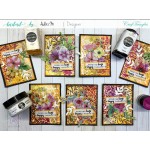 CrafTangles Elements Pack  - Watercolor Florals 2 (3 sheets of A4)