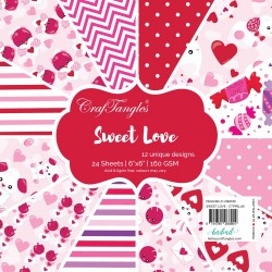 CrafTangles Scrapbook Paper Pack - Sweet Love (6"x6")