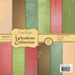 CrafTangles Scrapbook Paper Pack - The Wanderer Collection (6"x6")