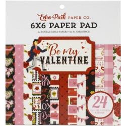 Echo Park paper pad - Be my Valentine (6by6 inch)