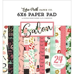Echo Park Double-Sided Paper Pad 6"X6" 24/Pkg - Salon