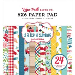 Echo Park Double-Sided Paper Pad 6"X6" 24/Pkg - A Slice Of Summer