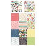 10x10 EnoGreeting Scrapbook paper pack - Floral (PP013) (Set of 24 sheets and 2 die cut sheets)