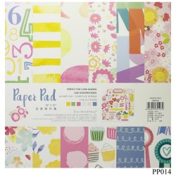 10x10 EnoGreeting Scrapbook paper pack - Everyday (PP014) (Set of 24 sheets and 2 die cut sheets)
