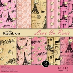 Papericious (Premium Collection) - Love in Paris (12 by 12 paper)