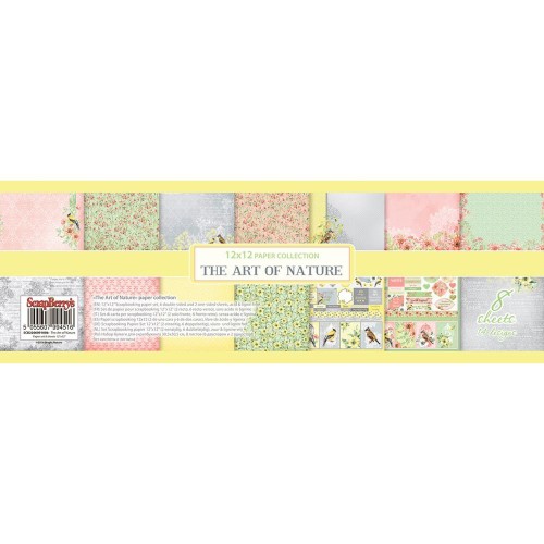 ScrapBerrys The Art Of Nature Paper Pack 12X12 8/Pkg