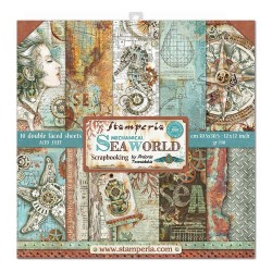 Stamperia Double-Sided Paper Pad 12X12 10/Pkg - Sea World