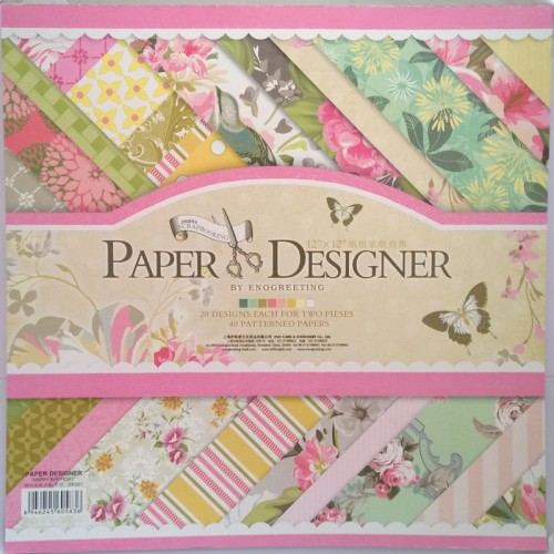 12x12 Scrapbook paper pack - Happy Birthday Paper Stack (Set of 40 sheets)