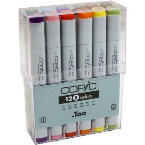 COPIC Basic Colors Marker - Set of 12 Markers