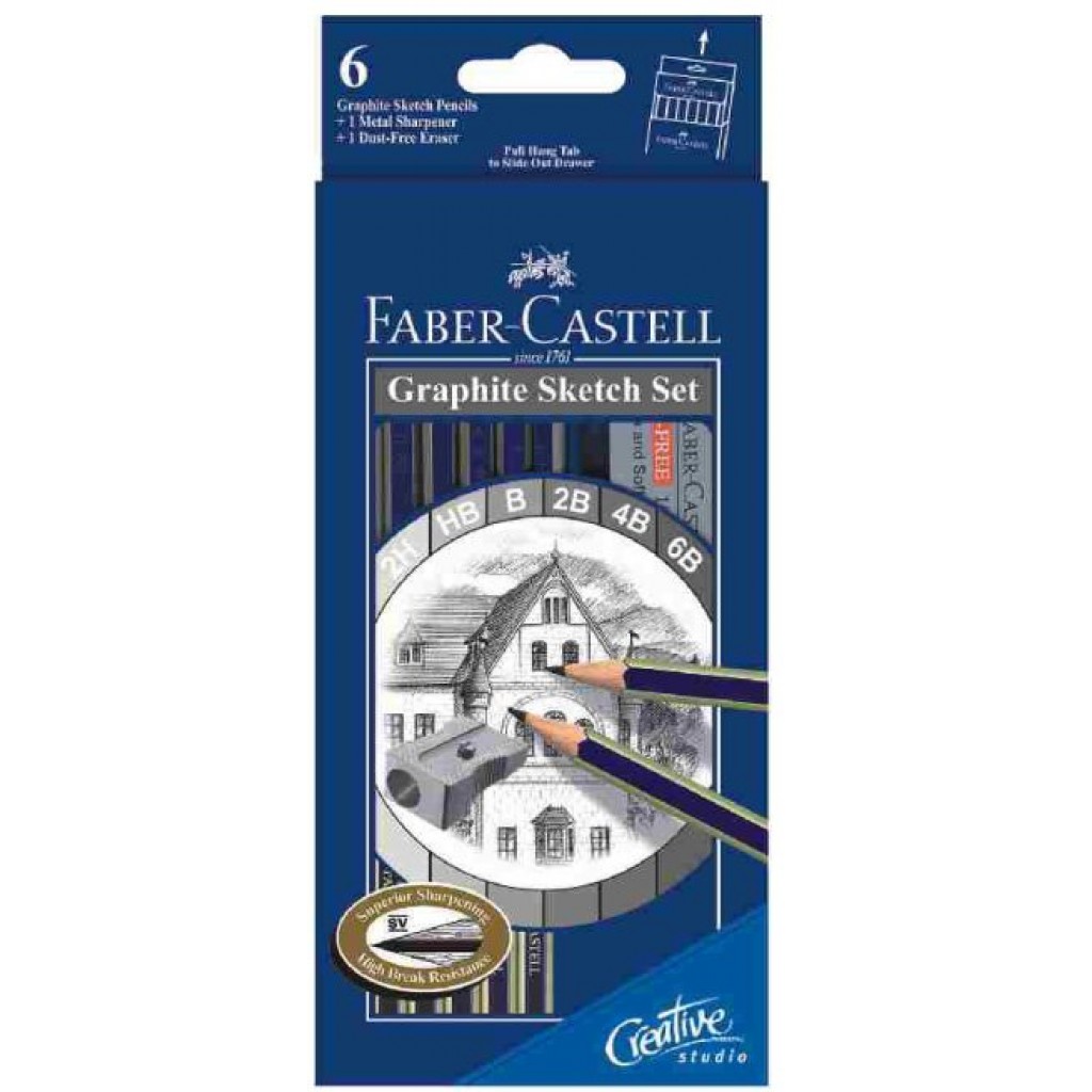 Wholesale Faber castell 1221 12box graphite sketch pencil for sketching  drawing 5H 4H 3H 2H H HB 2B 3B 4B 5B 6B 7B 8B From malibabacom