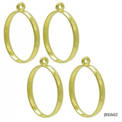 Metal Bezels or pendant for UV Resin (Pack of 4) - Gold (JRDA02)