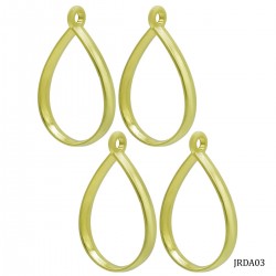 Metal Bezels or pendant for UV Resin (Pack of 4) - Gold (JRDA03)