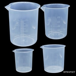 Beaker Plastic Measuring (Pack of 4)