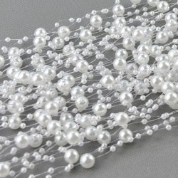 Strings of pearls - White
