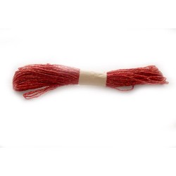 Golden double colored Paper Twine - Red (10 mts)