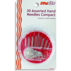 Sewrite Hand Needle Compact with Built In Needle Threader