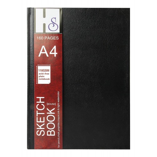 HS A4 hardbound sketchbook (110 gsm)