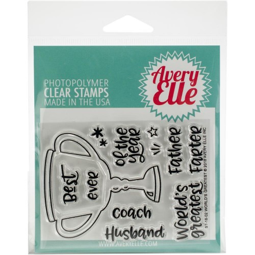 Avery Elle Clear Stamp Set 4X3 - Worlds Greatest