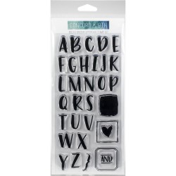 Concord & 9th Clear Stamp - Bold and Brushy (Uppercase)