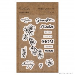 CrafTangles Photopolymer Stamps - Mom You Rock