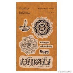 CrafTangles Photopolymer Stamps - Diwali Wishes