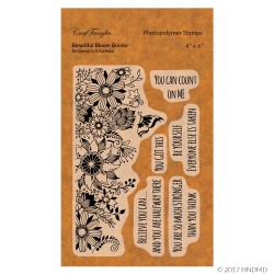 CrafTangles Photopolymer Stamps - Beautiful Bloom Border