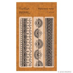 CrafTangles Photopolymer Stamps - Ethnic Borders