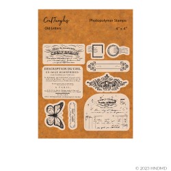 CrafTangles Photopolymer Stamps - Old Letters