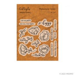 CrafTangles Photopolymer Stamps - Delicate Flowers