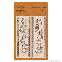 CrafTangles Photopolymer Stamps - Warli Borders