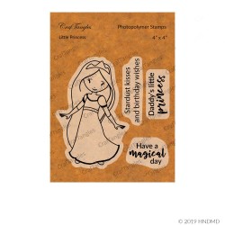 CrafTangles Photopolymer Stamps - Little Princess (4 by 4 stamp)