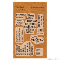 CrafTangles Photopolymer Stamps - Brother you Rock