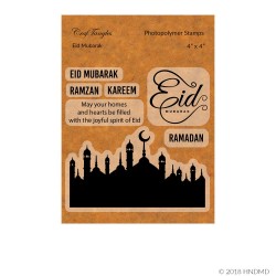 CrafTangles Photopolymer Stamps - Eid Mubarak