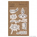 CrafTangles Photopolymer Stamps - Happy Diwali