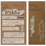 CrafTangles co-ordinated Stamp and Die Set - Birthday Wishes