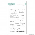 CrafTangles Photopolymer Stamps - Baby Sentiments