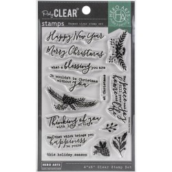 Hero Arts Clear Stamps 4"X6" - Holiday Blessings