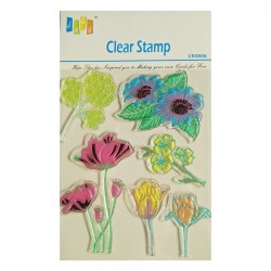 Floral Clear Stamp (Large)