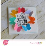 Mudra Craft Stamps - Polka Dots butterfly