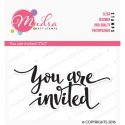 Mudra Craft Stamps - You are Invited