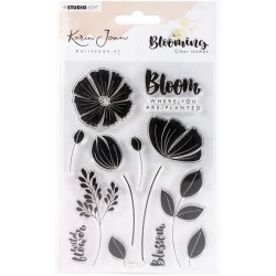 Studio Light Karin Joan Blooming Collection Clear Stamps - No 1