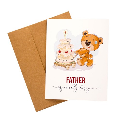 Fathers Birthday printed Greeting Card