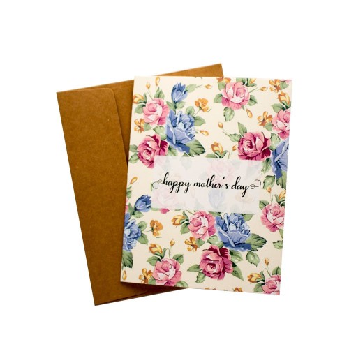 Floral Mothers Day printed Greeting Card