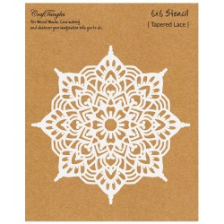 CrafTangles 6"x6" Stencil - Tapered Lace