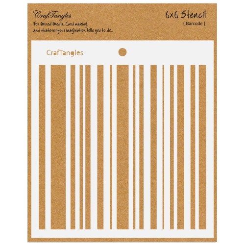 CrafTangles 6x6 Stencil - Barcode