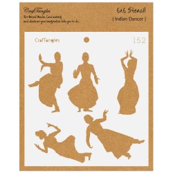CrafTangles 6x6 Stencils - Indian Dancer