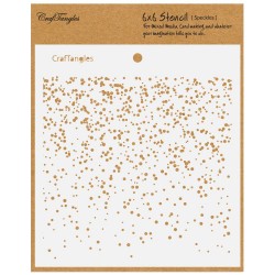 CrafTangles 6"x6" Stencil - Speckles